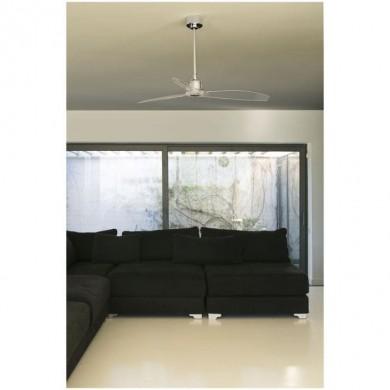 Ventilateur Plafond Faro Just Fan 128cm Chrome Transparent FARO 33394