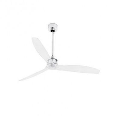 Ventilateur Plafond Faro Just Fan 128cm Chrome Transparent FARO 33394