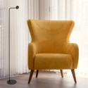 Lampadaire Eyes 1x6W Noir Fumé