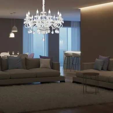 Lustre Pampilles NEGRESCO Transparent 10x40W IDEAL LUX 141060