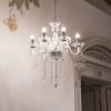 Lustre Pampilles GIUDECCA SP6 Transparent 40W max IDEAL LUX 27821