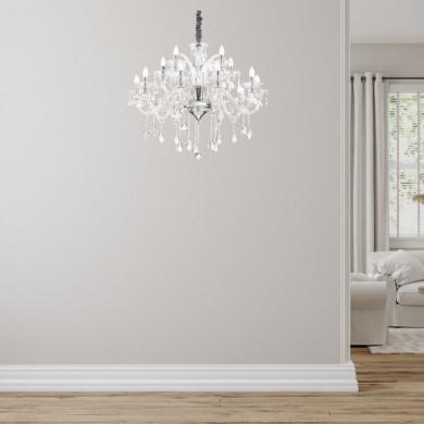 Lustre Pampilles COLOSSAL Transparent 15x40W IDEAL LUX 114170