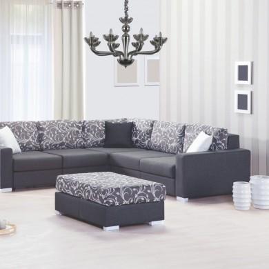Lustre Baroque en Verre CASANOVA Fumé 8x40W IDL_095615 95615 Lustre Baroque en Verre CASANOVA Fumé 8x40W IDEAL LUX 95615