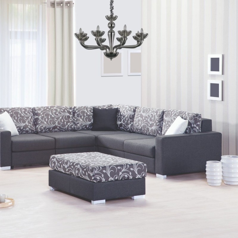 Lustre Baroque en Verre CASANOVA Fumé 8x40W IDL_095615 95615 Lustre Baroque en Verre CASANOVA Fumé 8x40W IDEAL LUX 95615