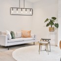 Lustre Imahn Noir Laiton 5x60W E27