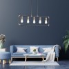 Lustre Imahn Noir Laiton 5x60W E27 KICHLER KL-IMAHN-ISLE