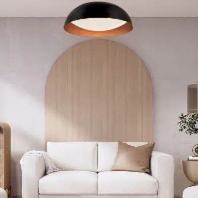 Plafonnier LANDON Noir & Or LED 40 W NOVA LUCE 86008