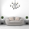 Lustre Paris 10x60W E27 Noir
