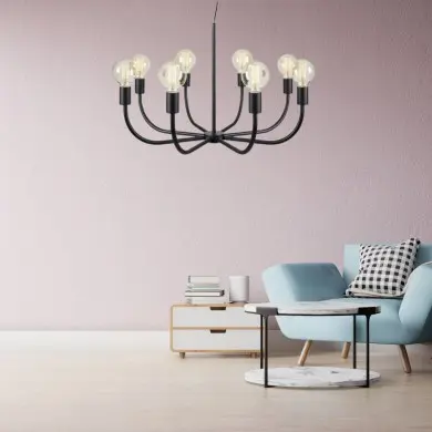 Lustre Amistoso 8x40W E27 Noir MARKSLOJD 108291