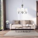 Lustre Pave 3x60W Nickel Poli