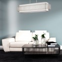 Lustre Kenney Argenté 5x60W E27