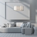 Suspension Joplin 3x100W Argent