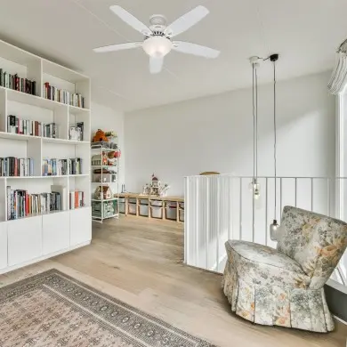 Ventilateur de Plafond Builder Deluxe 132cm Blanc Hêtre Blanc HUNTER 50570