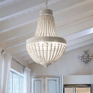 Lustre Montgolfière MONET Blanc 5xE14 40W IDEAL LUX 162737