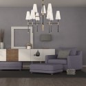Lustre Bowery 9x5W E14 Laiton Bronze