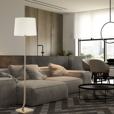Lampadaire Rem Bronze Beige 1x15W E27 FARO 29687-08