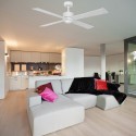 Ventilateur Plafond Newport LED 137cm Blanc Chêne Blanc