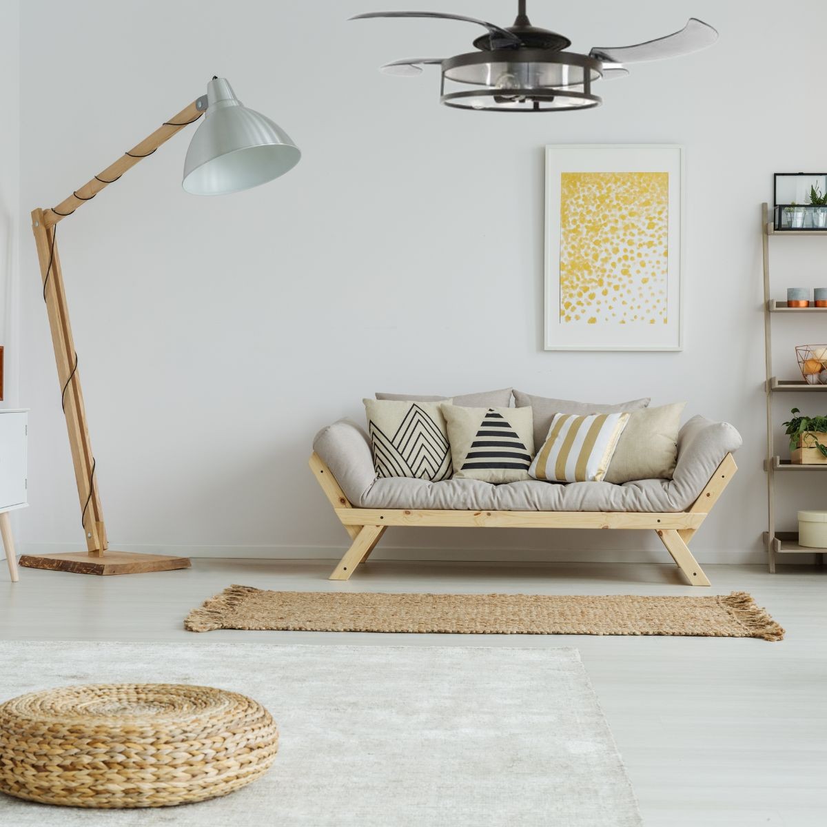 Zambelis 20258 - Ventilateur de plafond + télécommande