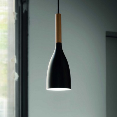 Suspension MANHATTAN Noir 1x40W IDEAL LUX 110752