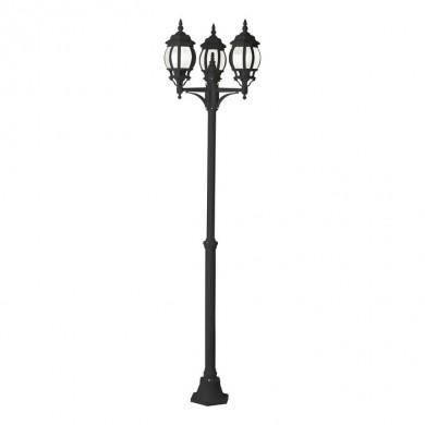 Lampadaire extérieur ISTRIA noir 3x60W BRI_48688_06 48688/06 Lampadaire extérieur ISTRIA noir 3x60W BRILLIANT 48688/06
