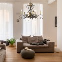 Lustre Antique Amarilli 5x60W Bronze et Or
