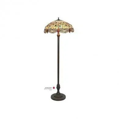 Lampadaire Tiffany LIBELLULE 2xE27 MYTIFFANY DT2234Y+FBB75