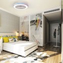 Ventilateur Plafond Sans Pales Gamer 46,6cm Blanc