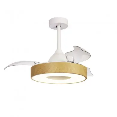 Ventilateur Plafond Rétractable Coin Fan Mini 43cm Bois MANTRA 8220
