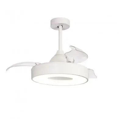 Ventilateur Plafond Rétractable Coin Fan Mini 43cm Blanc MANTRA 8219