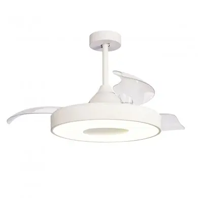 Ventilateur Plafond Rétractable Coin Fan 50cm Blanc MANTRA 8216