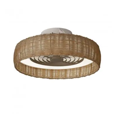 Ventilateur Plafond Sans Pales Kilimanjaro Mini 58cm Rotin MAN_8226 8226 Ventilateur Plafond Sans Pales Kilimanjaro Mini 58cm Rotin MANTRA 8226