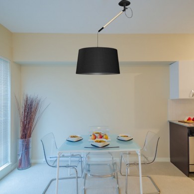 Suspension Déportée NORDICA Noir Bois E2723W 44-130cm MANTRA 4929