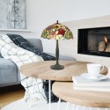 Lampe Tiffany ROSE 2xE27 H62