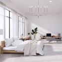 Lustre Brianna 9x60W Nickel Poli