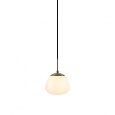 Suspension Rise 1x40W E14 Laiton Antique Blanc MARKSLOJD 108548