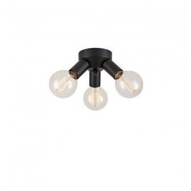 Plafonnier Mazzo 3x40W E27 Noir MARKSLOJD 108549