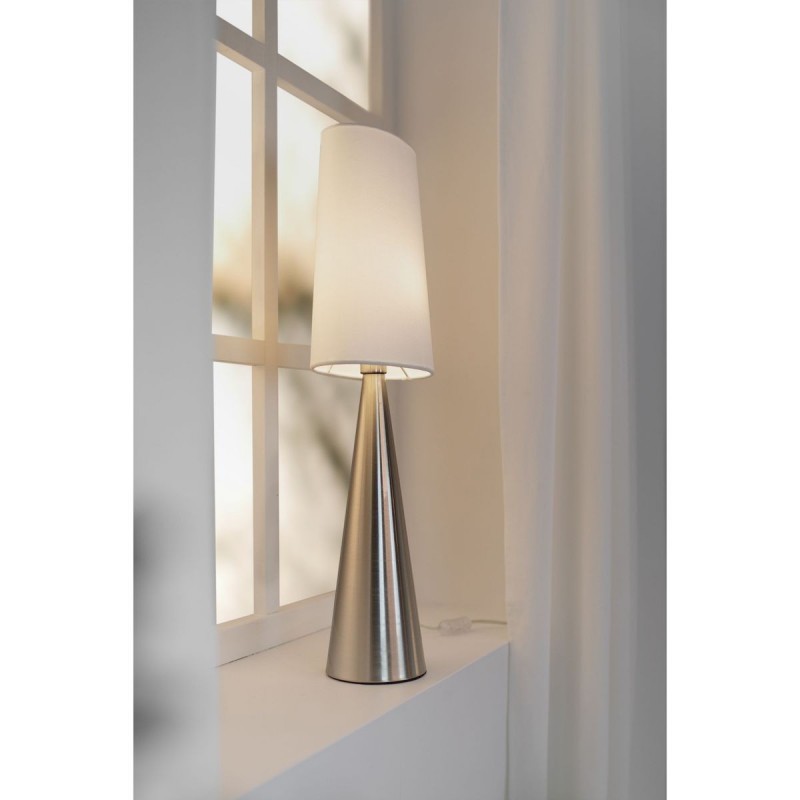 Lampe Conus 1x40W E14 Nickel satiné Blanc MARKSLOJD 108624