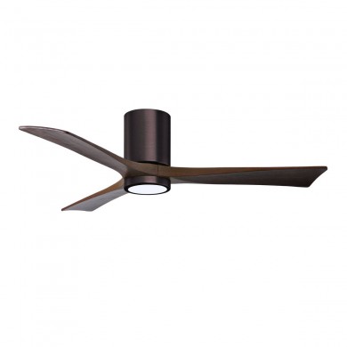 Ventilateur Plafond Irene 3HLK 132cm Bronze brossé Noyer ATLAS FAN IR3HLK-BB-WA-52