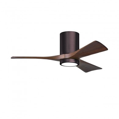 Ventilateur Plafond Irene 3HLK 107cm Bronze brossé Noyer ATLAS FAN IR3HLK-BB-WA-42