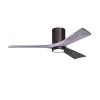 Ventilateur Plafond Irene 3HLK 132cm Bronze brossé Bois vieilli ATLAS FAN IR3HLK-BB-BW-52