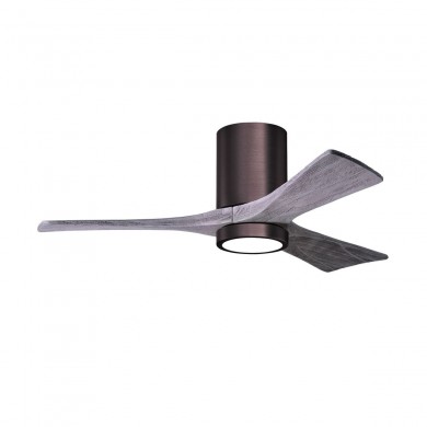 Ventilateur Plafond Irene 3HLK 107cm Bronze brossé Bois vieilli ATLAS FAN IR3HLK-BB-BW-42