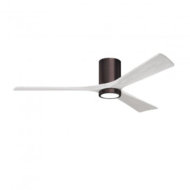 Ventilateur Plafond Irene 3HLK 152cm Bronze brossé Blanc ATLAS FAN IR3HLK-BB-MWH-60