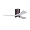 Ventilateur Plafond Irene 3HLK 107cm Bronze brossé Blanc ATLAS FAN IR3HLK-BB-MWH-42