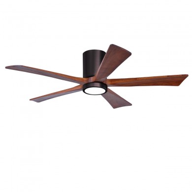 Ventilateur Plafond Irene 5HLK 132cm Bronze brossé Noyer ATLAS FAN IR5HLK-BB-WA-52