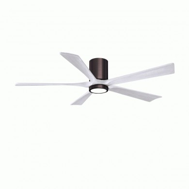 Ventilateur Plafond Irene 5HLK 152cm Bronze brossé Blanc ATLAS FAN IR5HLK-BB-MWH-60