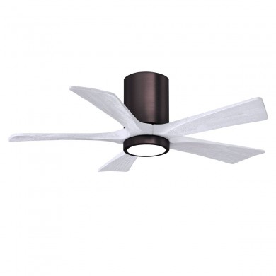 Ventilateur Plafond Irene 5HLK 107cm Bronze brossé Blanc ATLAS FAN IR5HLK-BB-MWH-42