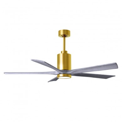 Ventilateur Plafond Patricia 5 152cm Laiton Bois vieilli ATLAS FAN PA5-BRBR-BW-60