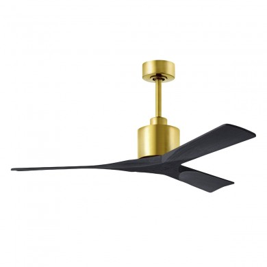 Ventilateur Plafond Nan 132cm Laiton Noir ATLAS FAN NK-BRBR-BK-52