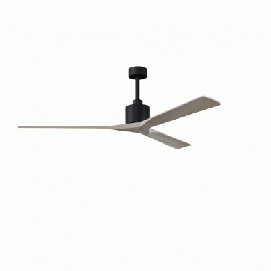 Ventilateur Plafond Nan XL 183cm Noir Frêne gris ATLAS FAN NKXL-BK-GA-72