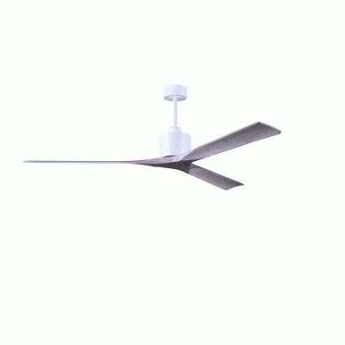 Ventilateur Plafond Nan XL 183cm Blanc Bois vieilli ATLAS FAN NKXL-WH-BW-72